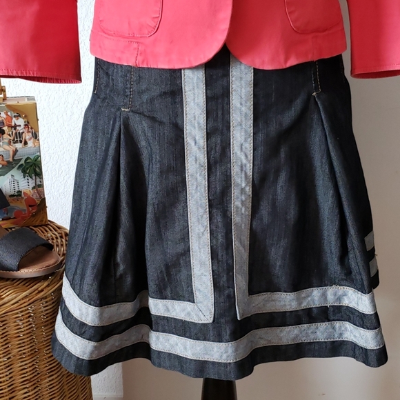 Baccini Denim High Waist Skirt Size 12P - Picture 2 of 8
